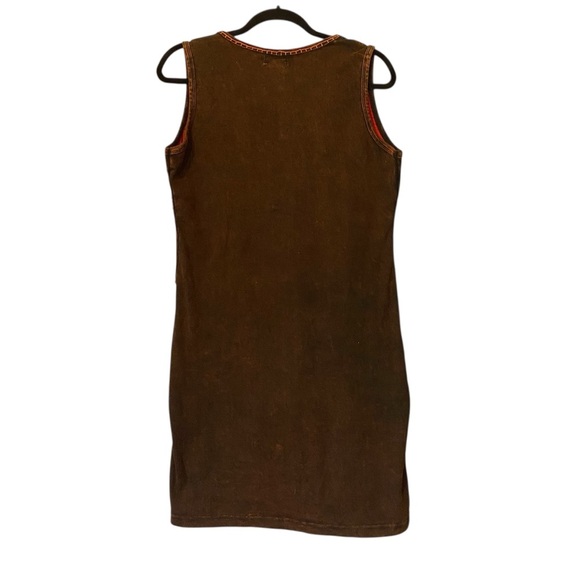 Colorful Patchwork Hippie Sleeveless Dress - Picture 2 of 4